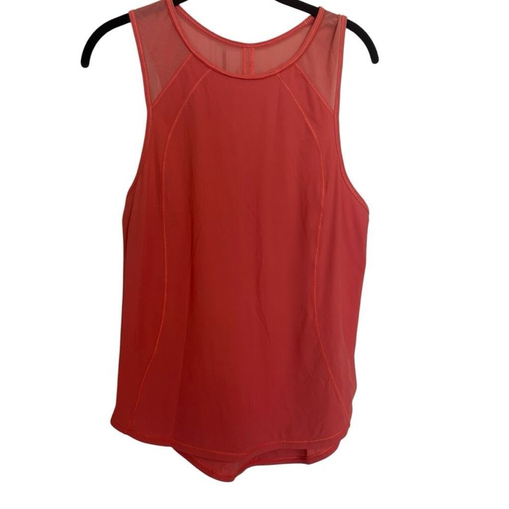 Lululemon Tucson Coral Tank Top Workout Women's Size 10 - Key Hole in back